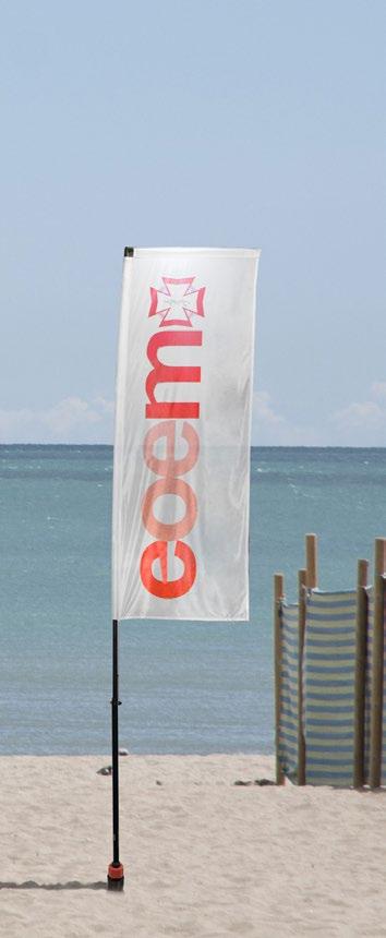 FLAG BANNER TEXTILE Beach Banner SQUARE ARTWORK SAFE ZONE TOTAL