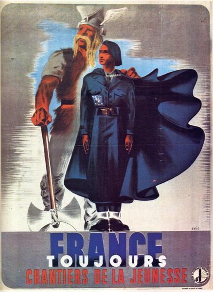 Esta singular maneira de relacionar-se com o passado trazem em si uma direta ligação com o presente da França sob o governo de Pétain, uma vez que permite associar, o passado dos gauleses e romanos