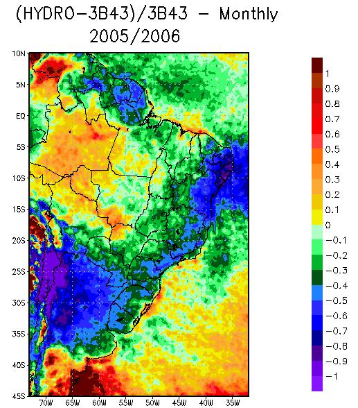 Hydroestimator X TRMM/3B43 and 3B42 Rainfall detection results Hydroestimator