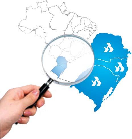 Economia Regional O Estado do Rio Grande do Sul está situado na parte mais meridional do Brasil.