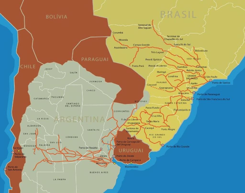 Perfil ALL é a maior companhia de logística independente da Amérca Latina Ativos Operacionais 6 Concessionárias 21.300 km de Via 1.