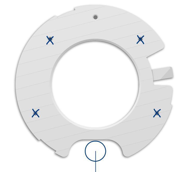 Instalação do Hardware: O UniFi AP pode ser montado na parede ou no teto. Execute as etapas para a instalação apropriada: Montagem em parede 1.