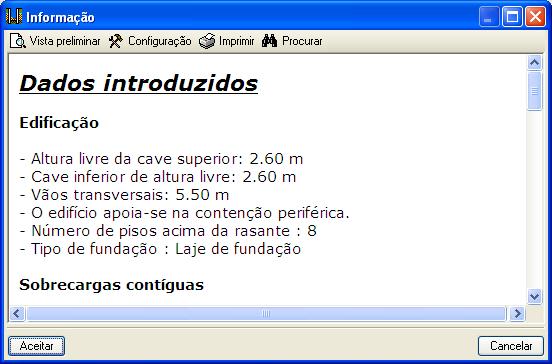 Reveja os dados introduzidos, passando pela selecção de todas as fases. 4. Cálculo e revisão de esforços de cada fase, premindo Diagramas de esforços. 1.