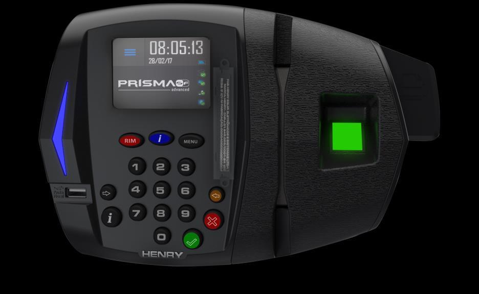 Prisma SF Advanced Características Disponível em 5 modelos: - R1 BIOMETRIA/BARRAS/PROXIMIDADE/SMART CARD CONTACTLESS - R2 BIOMETRIA/PROXIMIDADE - R3 BIOMETRIA/BARRAS - R4 BIOMETRIA/SMART CARD