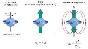 - carga orbitando forma uma corrente elétrica com momento magnético orbital associado; - momento magnético do spin