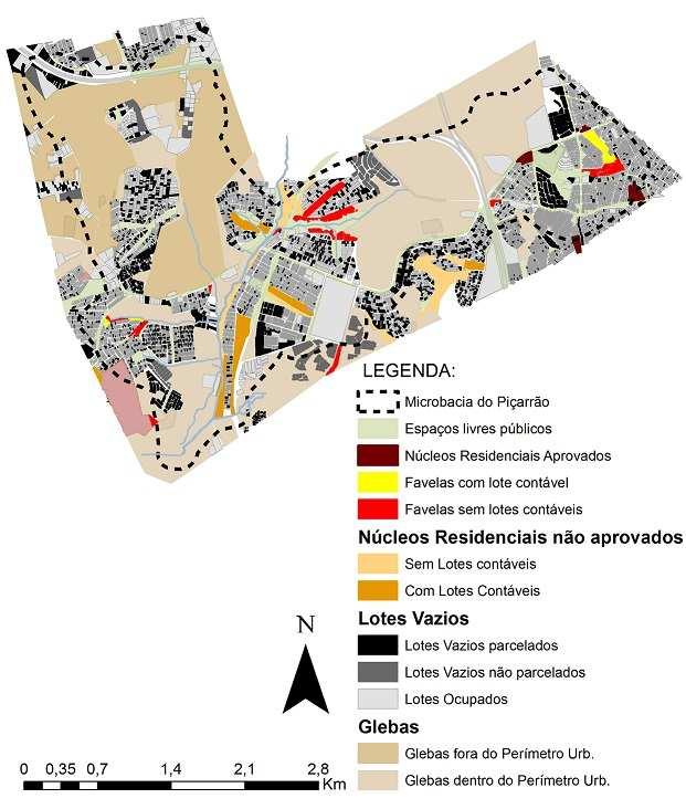 companhadas pela mestranda Gabrielle Astier, com o auxílio desta pesquisa. No Jardim Florence II existe ocupação à beira do Córrego do Piçarrão.