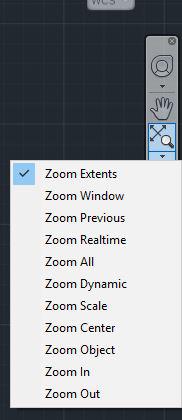 Outra forma de aceder ao zoom é digitar na barra de comando a letra z, de seguida irão aparecer as opções de zoom em cima mencionadas e deve-se clicar na opção ou digitar a primeira letra da opção
