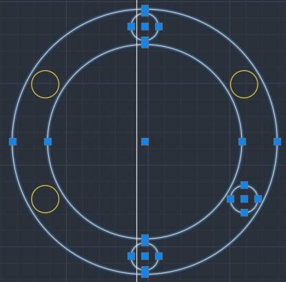 25: (a) Execução da selecção Cross Over poligonal (b) Os pontos azuis mostram que os objectos foram
