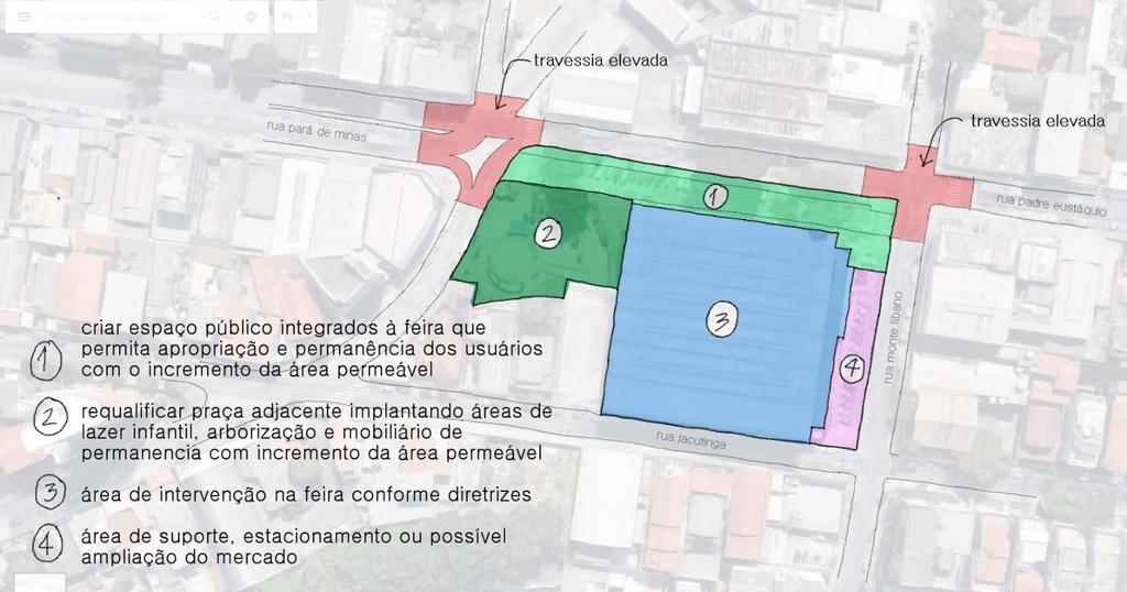 Figura 2: Destaque de diretrizes para a Feira Coberta. 5 LEGISLAÇÃO URBANÍSTICA 5.