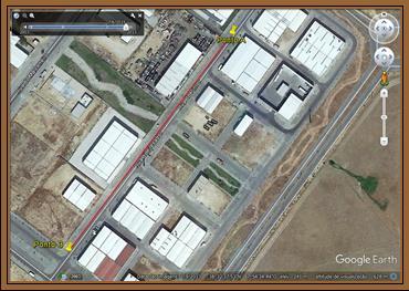Ponto B No início da Rua do Fresador 0,71m antes do início da passadeira existente junto ao armazém