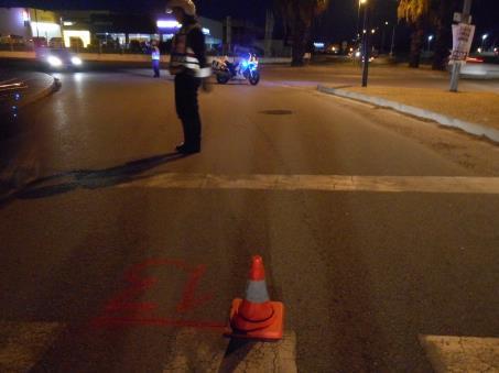 258 m 13º km Alinhado com o início da passadeira existente depois da rotunda da Tyco, no