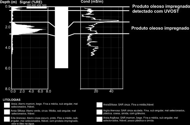 Figura 11 - Comparativo entre as técnicas de perfilagem LIF 4 e CE, tendo como referência a sondagem 469