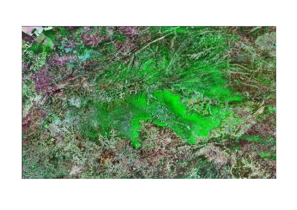 da esfera que representa a Terra. Na Landsat Geocover a resolução do pixel é de 14,25 metros, a imagem nativa está em formato Mister SID (MrSID) e vem comprimida por zip com tamanho médio de 240 Mb.