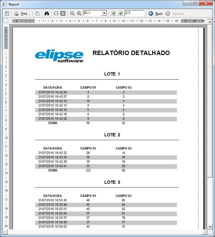 Configuração da Impressora Para imprimir um relatório no Elipse E3, é preciso configurar uma impressora.