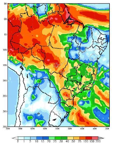 No decorrer da semana deve ocorrer chuva fraca nas bacias dos rios Tietê, Grande e Paranaíba e em pontos isolados do São Francisco.