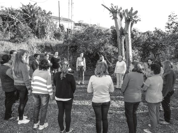 de mais de 70 farmacinhas comunitárias 2 em distintos municípios do Rio Grande do Sul, todas estas envolvendo grupos organizados de mulheres.