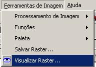 10 Visualizar Raster Permite que uma imagem ou representação matricial seja visualizada sem que haja a necessidade de importação das mesmas para o banco