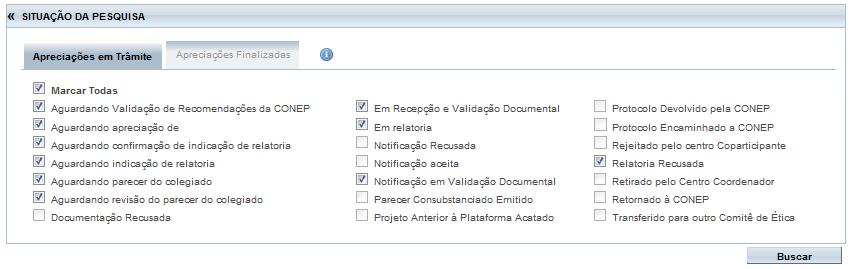 O campo (destacado abaixo) busca projetos em que o usuário conectado foi indicado como relator e