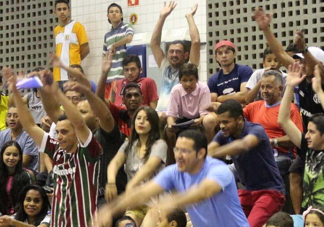 Famílias e amigos animaram as arquibancadas e vibraram pelos seus times.