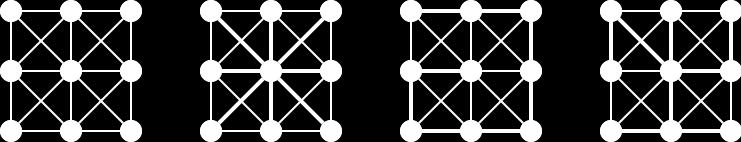 A figura seguinte ilustra um grafo e 3 árvores de suporte: Podem existir várias árvores de suporte para um dado grafo Uma árvore