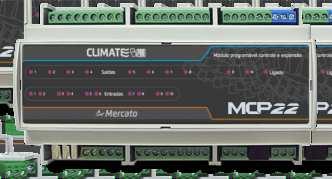 Controlador programável MCP22-PRO é a opção de melhor custo-benefício para aplicações de monitoramento e controle de circuito elétricos, pois incorpora relés para