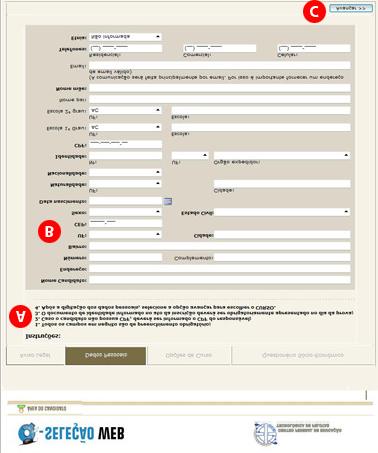 Figura 3.3 Passo 4 Opções de Curso A).