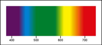 Percepção Visual - Cores Toda luz é igual, exceto pelo comprimento de onda