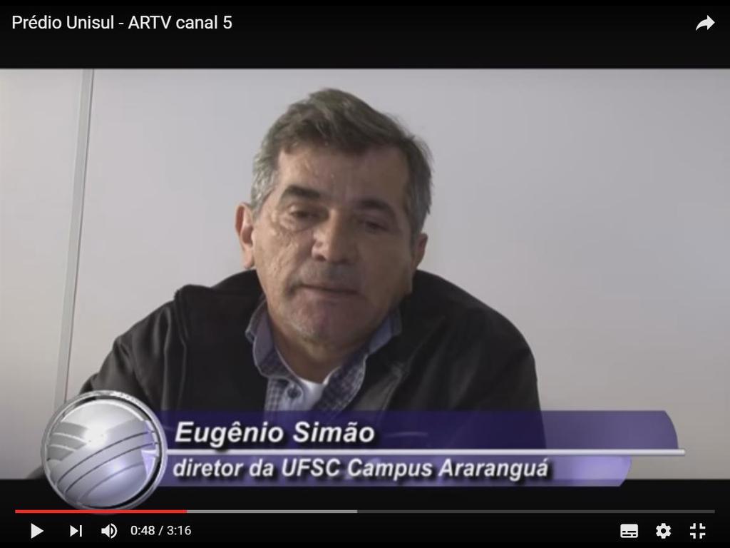 Sites Veículo: Site ArTV Data: 10/06/2016 Link: http://www.artv.com.br/revista-no-ar/2955/cancelada-compra-do-predio-daunisul-pela-ufsc.