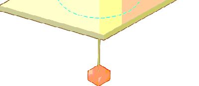 Exemplo 2: um disco de massa m=0.25kg está preso a uma corda e pode ser mover em uma circunferência de raio 1.