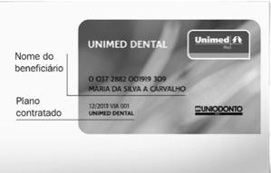 pág. 109 19. Unimed Dental Cartão de identificação Imagem meramente ilustrativa. 19.1.2.
