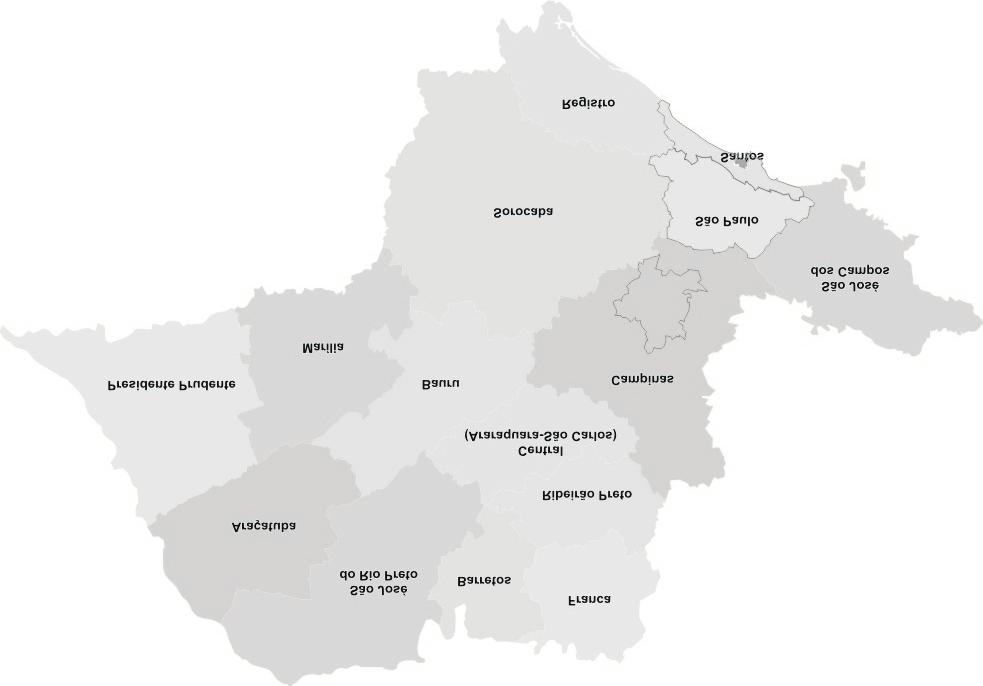 Rachel Meneguello e Fernando Bizzarro Neto Mapa 1 Regiões Administrativas do Estado de São