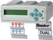 Disponível com 6 estações de base podendo ser ampliado até 30 estações (versão plástica) ou 48 com descodificadores DUAL. Compatível com todos os sensores da Hunter.