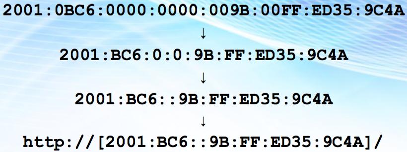 Características n Na representação de um endereço IPv6 é