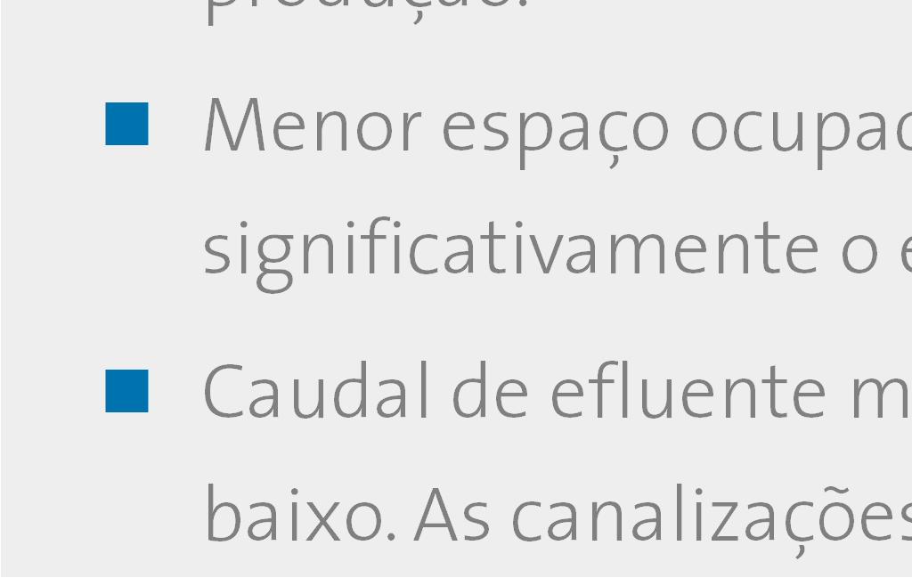 São empregues membranas que funcionam em pressão e com fluxo do interior para o exterior.