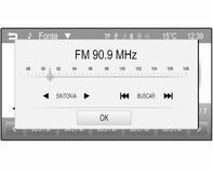 22 Rádio A próxima estação sintonizável é procurada e automaticamente sintonizada.