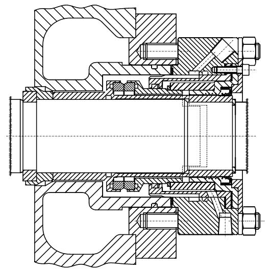 8. Descrição Geral 8.1 Corpo Flanges de sucção e de recalque em disposição radial, vertical para cima.