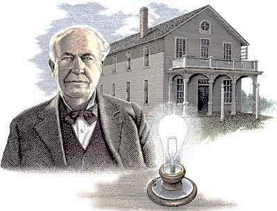 , enquanto Thomas Edison, um dos principais arquitetos do