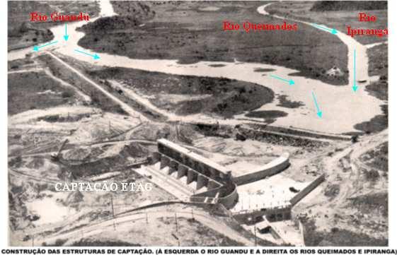 5.7) Dragagem dos sedimentos da lagoa Guandu A lagoa Guandu foi formada após a barragem do rio Guandu para a construção da tomada d água da ETAG, nos anos de 1950 e 1960.