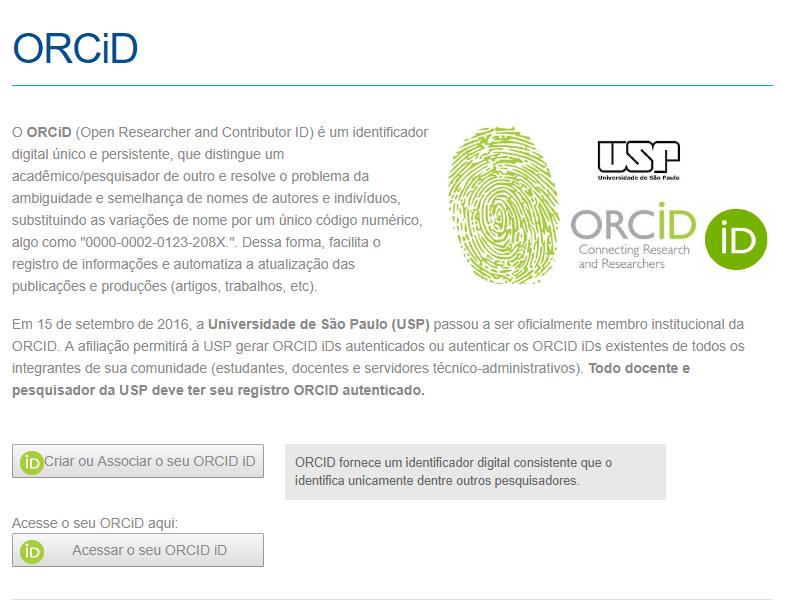 Como registrar-se no ORCiD?