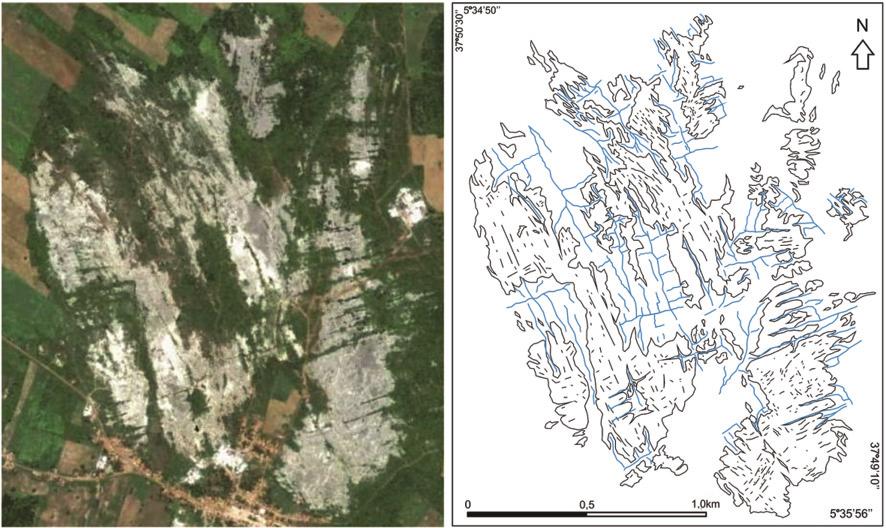 Maia, R. P. et al A confluência desses canais origina vales incisos onde é possível identificar formas do tipo endocársticas como as cavernas e exocársticas como dolinas e canyons.