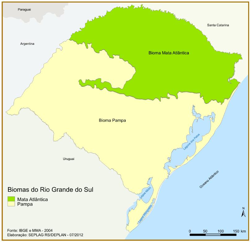 III. Mata Atlântica Lei 11.428/06 O estado do Rio Grande do Sul possui bem caracterizado dois Biomas: Mata Atlântica e Pampa.