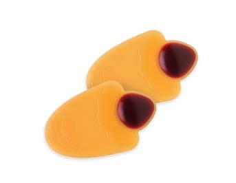 ) CC247 Calcanheira «Duo» Fabricada em silicone de duas densidades, é especialmente indicada para amortecer os impactos do calcanhar em pés enfraquecidos, cansados e delicados.