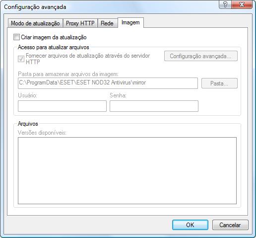 Para configurar essa conta, clique na guia Rede local. A seção Conectar à rede local como apresenta as opções Conta do sistema (padrão), Usuário atual e Usuário especificado.