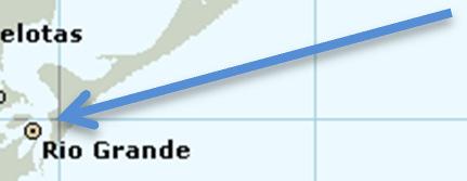 que tem uma única saída para o Atlântico, na extremidade meridional, junto da cidade de Rio Grande.