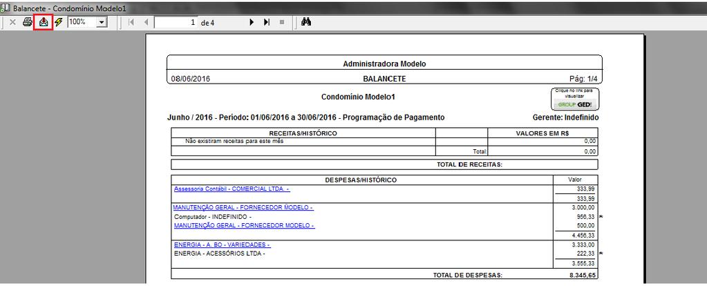 i) Em seguida, selecine frmat Acrbat