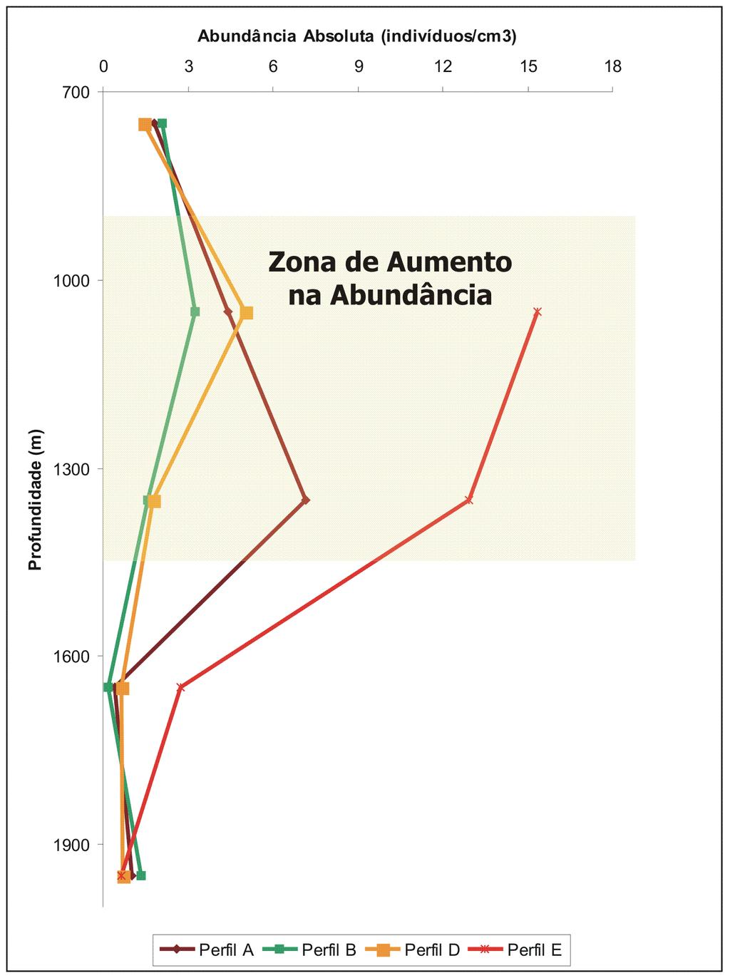 Figura 2: Perfil B com as estações e os limites teóricos das massas d água Água Intermediária Antártica (AIA) e Água de Fundo do Atlântico Norte (AFAN) a 1200m (Reid 1989 in Viana et