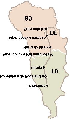 Com isto, a localização das repetidoras ficou conforme Tabela 1 a seguir. TABELA 1: Localização das Estações Repetidoras Linha de Transmissão Estação Distância a b Repetidora Até a Até b Samambaia S.