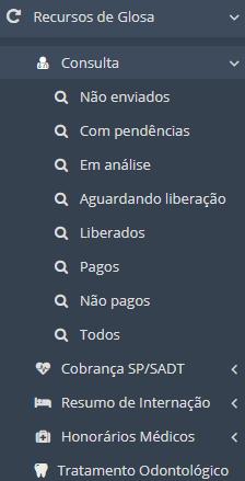 4.4. Recurso de Glosa O portal Conecta está parametrizado a receber recursos de glosa a partir da Versão Tiss 3.0.