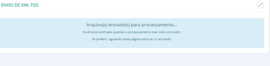 Figura 70 Menu Upload XML Anexar arquivo, conforme figura apresentada e clicar em Incluir Será apresentado a figura abaixo de envio de XML e a numeração do protocolo gerado apresentado.