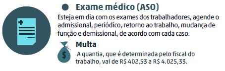 18 Exames Médicos Todos os empregados deverão fazer os exames médicos, que serão informados no esocial.